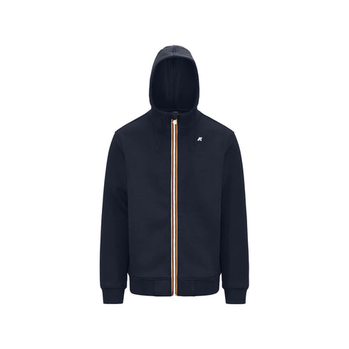 KWAY Felpa con zip Felpa Uomo Rainer Spacer Blu A24 - KWAYK2141DW - K89 - L - Francavilla Moda